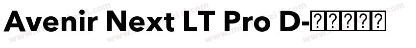 Avenir Next LT Pro D字体转换